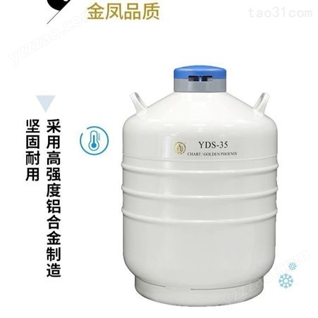 成都金凤液氮罐 贮存型液氮生物容器YDS-10 便携式生物容器10L