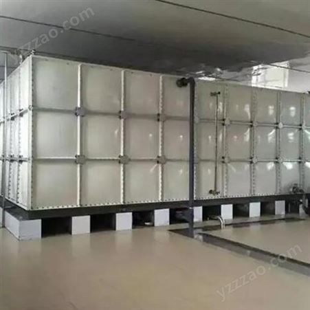 专业双层不锈钢保温水箱 安装方便 工业拼接组合式SMC玻璃钢水塔
