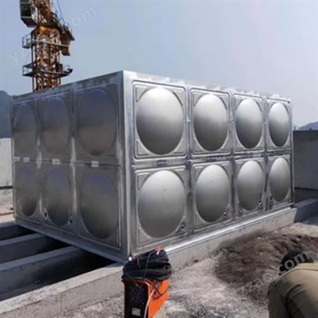 专业双层不锈钢保温水箱 安装方便 工业拼接组合式SMC玻璃钢水塔
