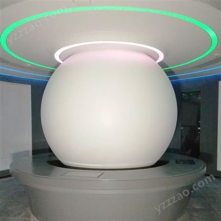 广州科普馆超大球幕直径2.6米投影播放演示系统 外投球幕