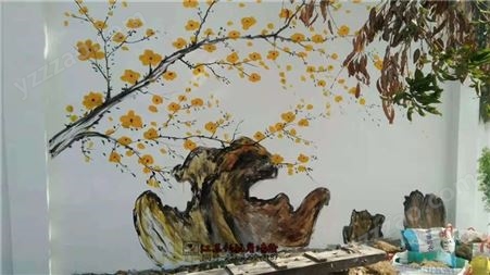 国画风格274 墙绘壁画 手绘墙体彩绘 南京新视角艺术 工期短