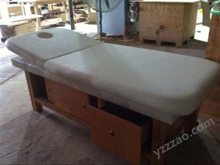 豪匠美业HJ 广州加工美容床 优质实木多功能 spa个性化推拿床定制厂家