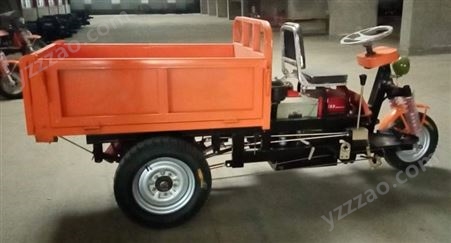 小型自卸柴油三轮车 15马力运输车 养殖场货物搬运车 奥斯顿