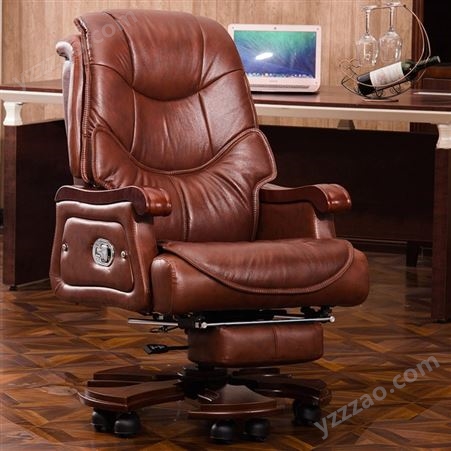 鑫达隆家用电脑办公椅老板椅子可躺大班椅座椅搁脚按摩椅午休椅