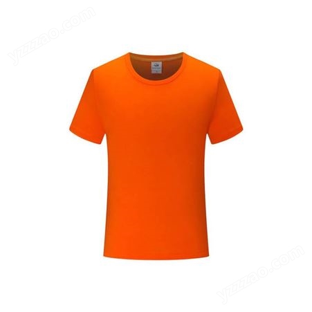 2022新款广告衫 圆领短袖T恤可印logo 纯棉工作服文化衫