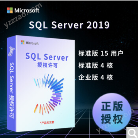 SQL2019数据库SQL SVR SQL SERVER2019标准版4核软件无限用户