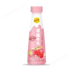 鲜点子草莓牛乳乳酸菌饮品乳饮料350ml厂家招商