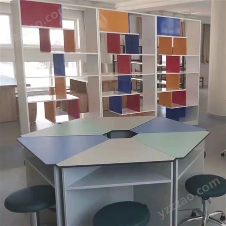 学生六角桌六边桌 科学创客教室拼接桌子 微机室六边形电脑桌