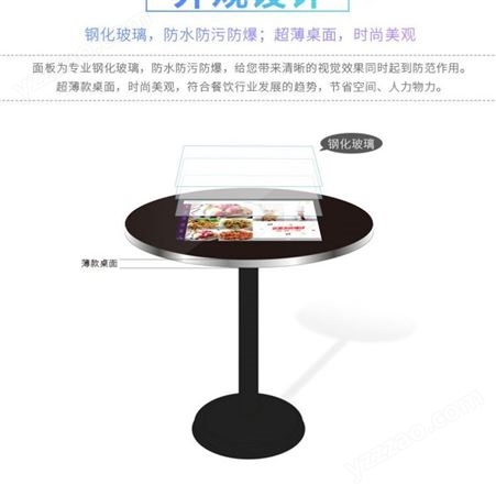 供应22寸32寸单屏智能触摸餐桌 圆型方型KTV点歌台 触控一体机