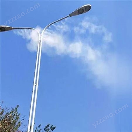 高空喷淋降尘系统 路灯杆喷雾抑尘设备 自动喷雾降尘装置