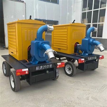 应急防汛泵车 12寸抗洪排水移动泵车 自吸式柴油机水泵