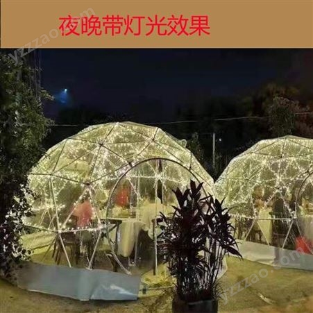 华津气模 销售3米到30米废户外球形帐篷星空屋阳光房三角帐篷可用于酒店旅游景点