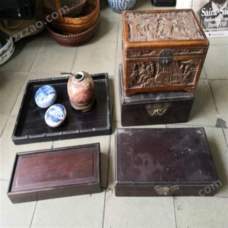 上海老算盘回收 老木头花盆座子回收 各种老红木盒子常年收购