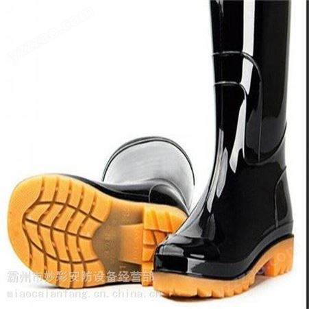 加绒消防高腰男式雨鞋防雨加大码雨靴矿工工地保暖鞋