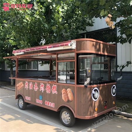 公园摆摊餐车 商品展示宣传车 多功能美食小吃车