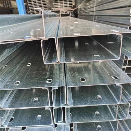 昆昊镀锌C型钢厂家 冷弯冲孔成型钢结构檩条Q235B材质