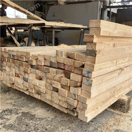 良美建材 白松建筑木方 进口4*6 方木加工厂 支持定制 纹理清晰