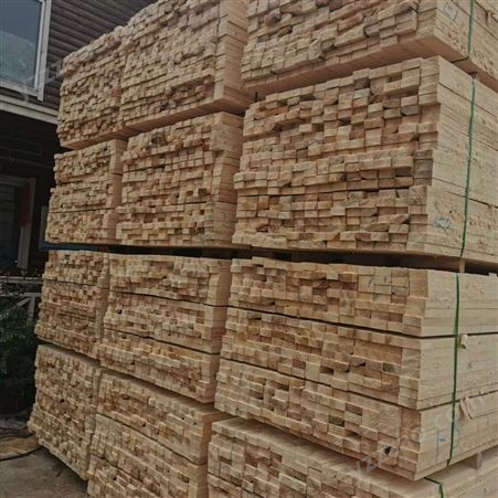 4*6建筑木方 木材加工厂 防腐白松方木 支持定制