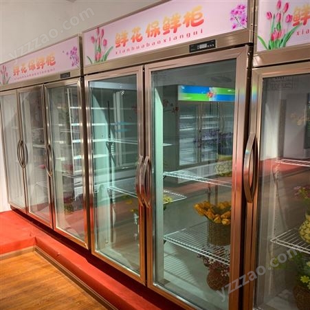 鲜花柜 商用 保鲜展示大型三门双门冷柜 捷郎 LC2-1260HZF上置