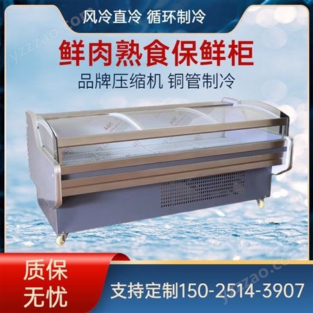 齐全缅甸冷肉柜 商用冷藏保鲜 高效节能 卧式直冷 2500×1050×880