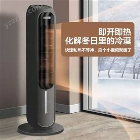 适用格力冷暖两用空调扇家用遥控暖风机卧室负离子立式摇头取暖器