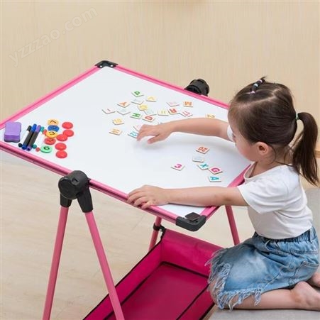 幼儿童画画板磁性无尘支架式小黑板家用宝宝写字白板涂鸦可擦画架