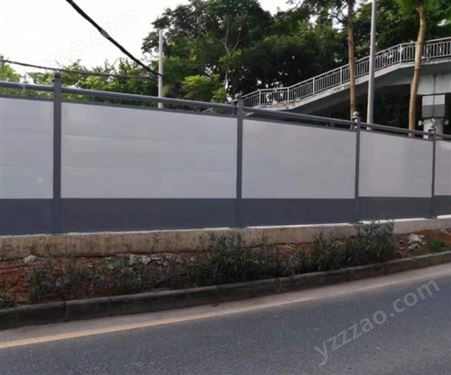 钢结构围挡施工装配式围栏挡板市政道路建筑工地临时防撞护栏