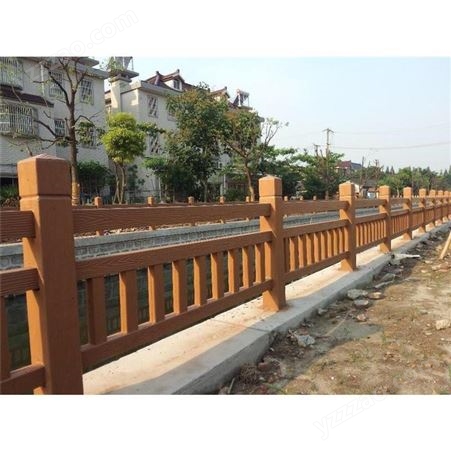 园林景区景观水泥仿木护栏新农村绿化河道钢筋混凝土桥梁栏杆围栏