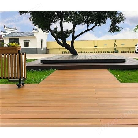户外木塑地板塑木长条防腐木阳台露台花园公园室外工程木栈道板材