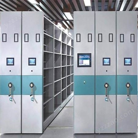 智能手摇电动密集架移动档案柜定制电脑控制轨道文件柜钢制密集柜
