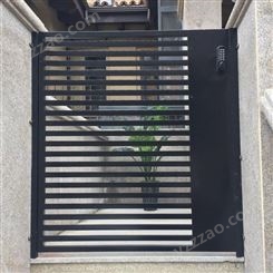 不锈钢别墅门对开门户外单铁艺庭院门电动塑钢平移门